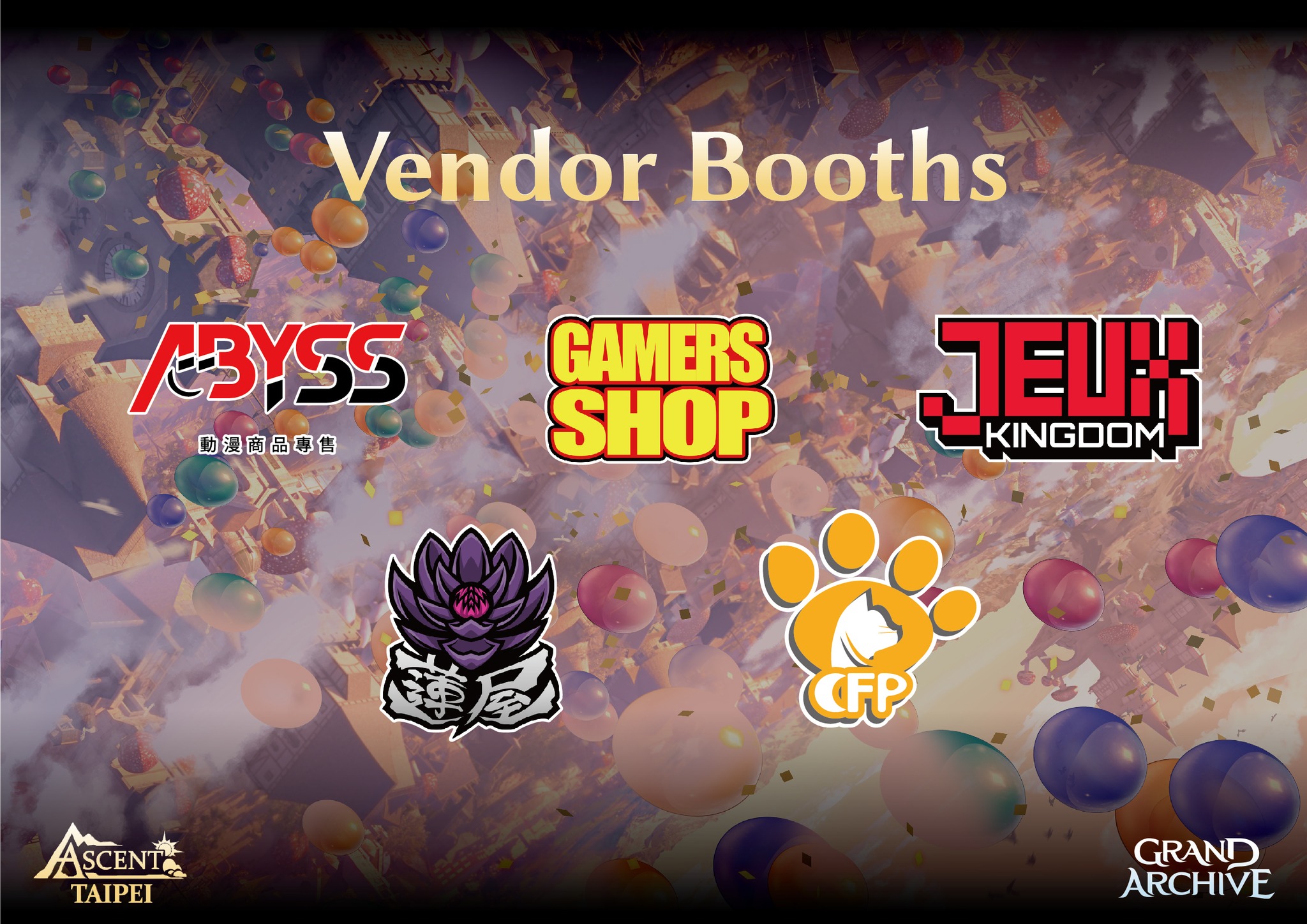 In addition to the highly anticipated Ascent Store, we’ve invited several special partner vendors to set up booths at the event