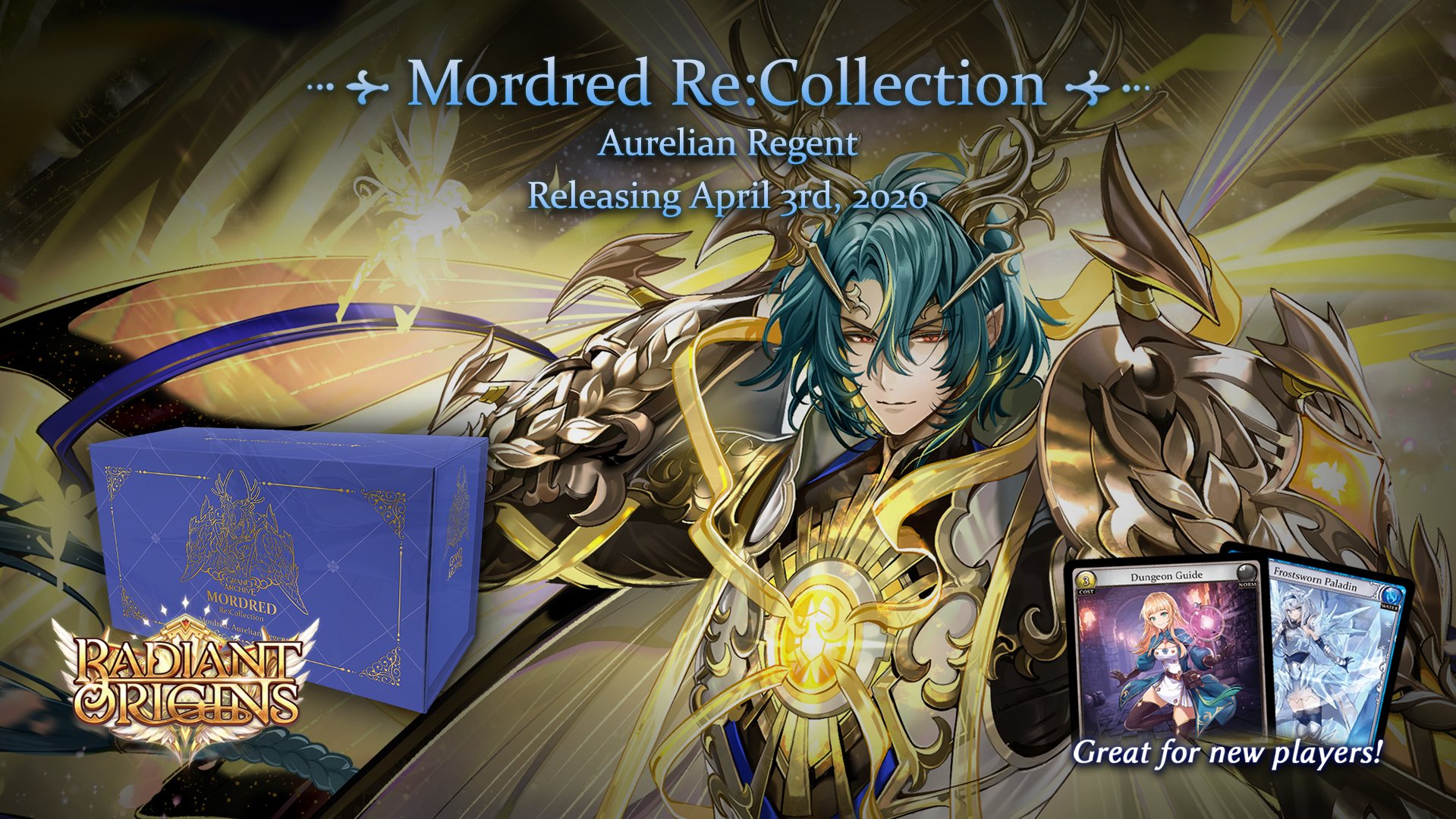 全新的Mordred Re:Collection: Aurelian Regent 將會在2026年4月3日與Radiant Origins