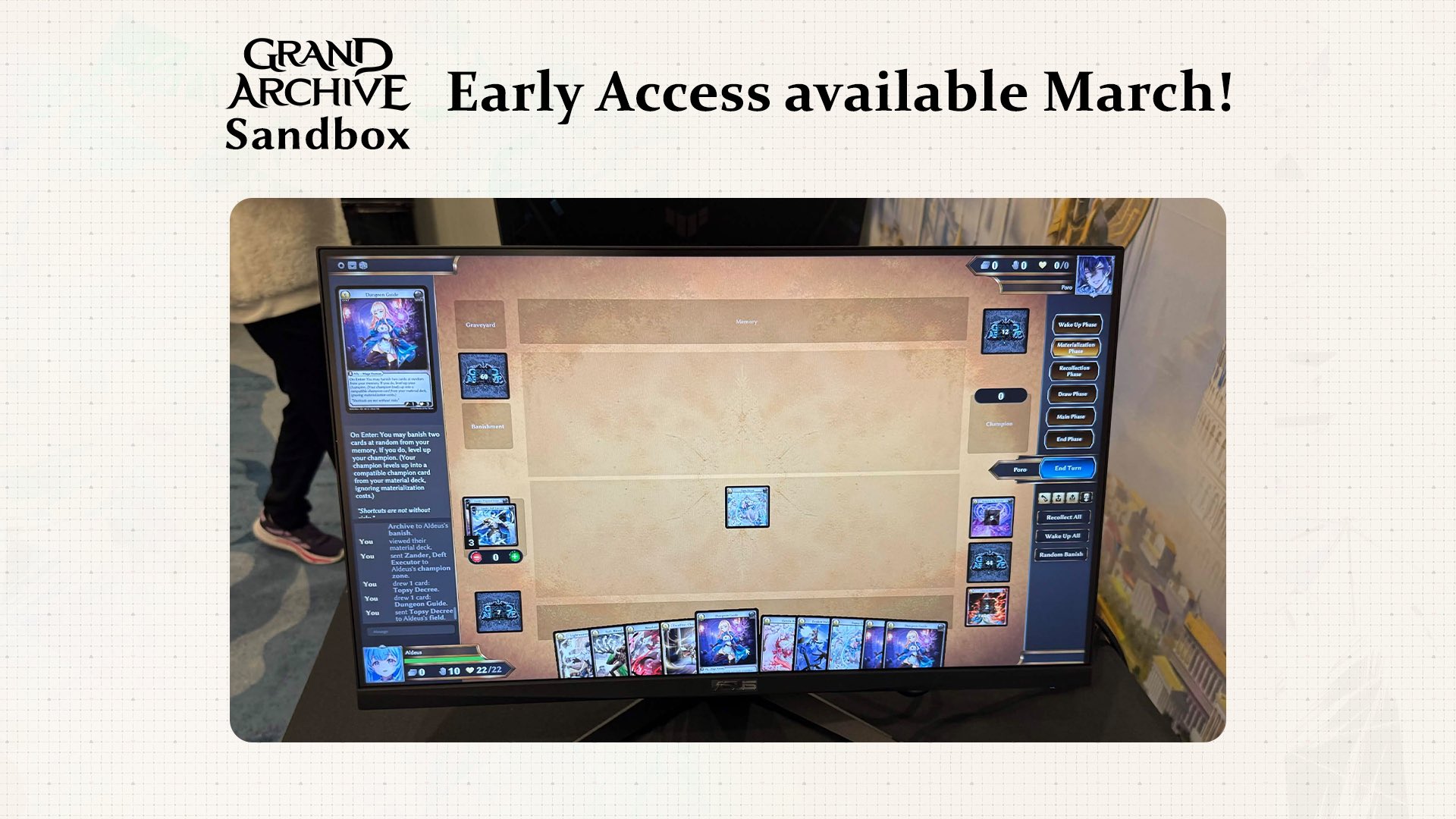The wait is almost over! The Grand Archive Sandbox will be available for early access in March 2026!