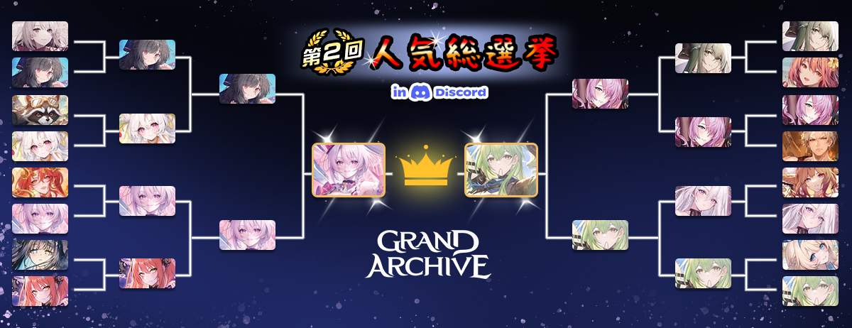 Grand Archive East Asia Official Server Discord – 2nd Character Popularity Poll: Grand Final Begins!